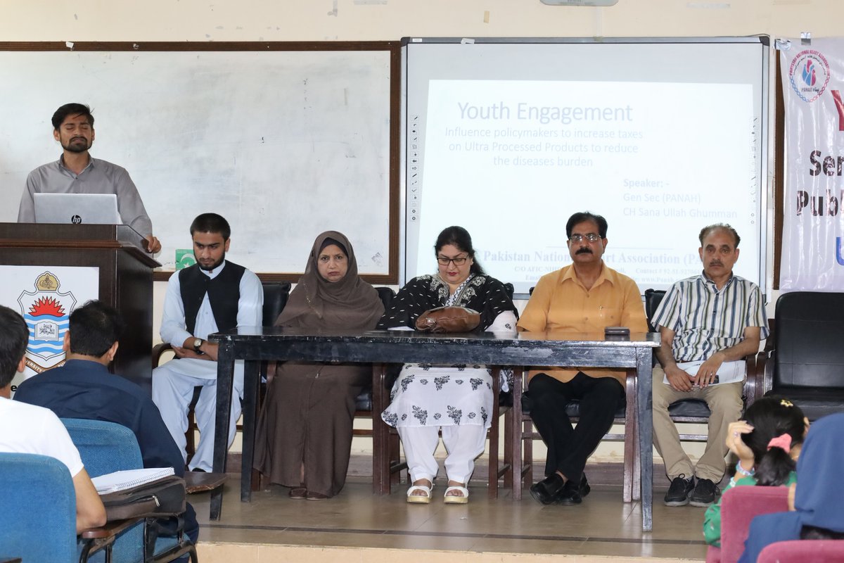 panah84's tweet image. #YouthEngagement &amp;amp; #Sensitization session to Mobilize Public Support For Higher #Taxes On #UltraProcessedProducts .
 PANAH YouthEmpowerment #educated #pakistani #healtherpakistan #awareness #youthwork 
#PunjabUniversityLahore Social Work Department