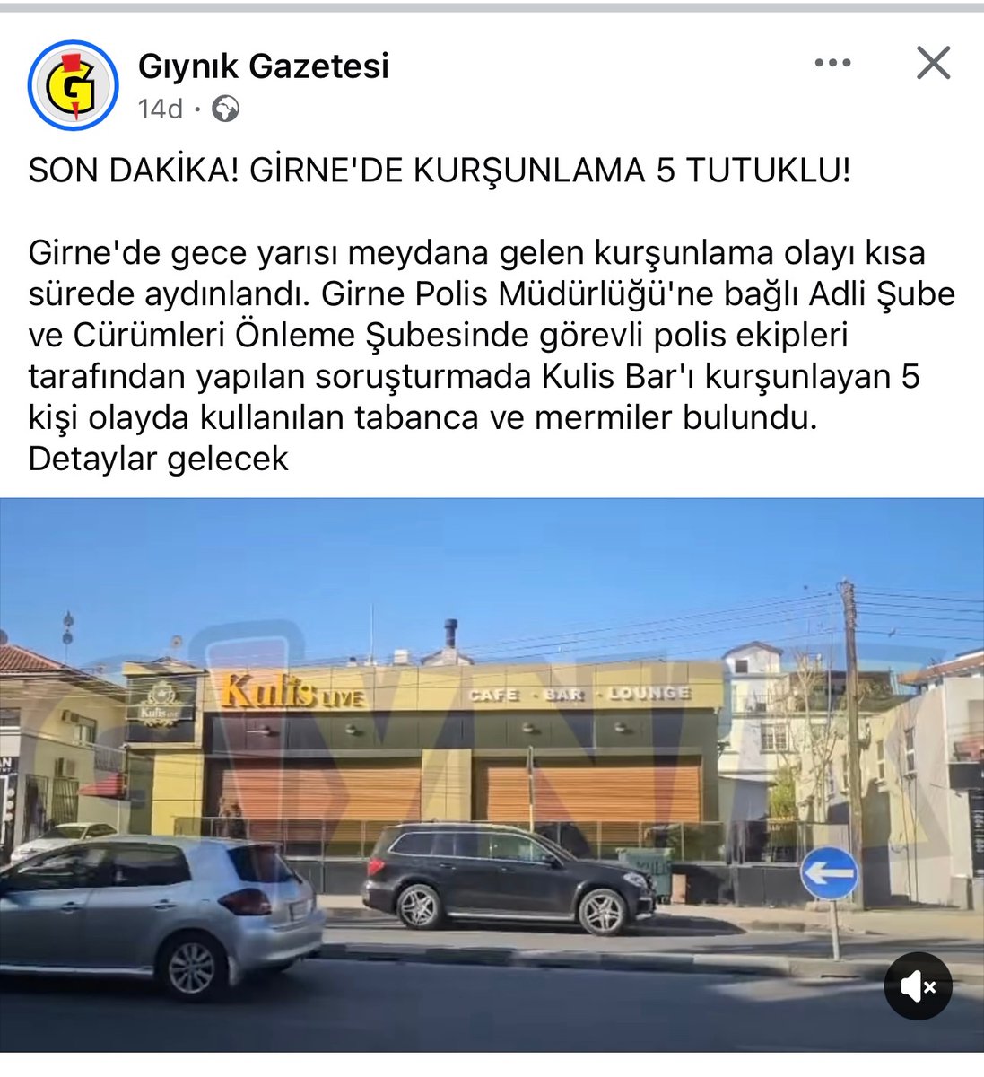 Sidik yarıştırması (şampanya patlatma)  yapılan klasik mekanlarından birisi , kursunlanmanın  nedeni halen bilinmiyor. Sınırsız güç sınırsız kazanç sağlayanlar kişiler sorgulanmadıkça onlara dur denilmedikçe bu tarz olaylar Kıbrıs’ta bitmeyecek!