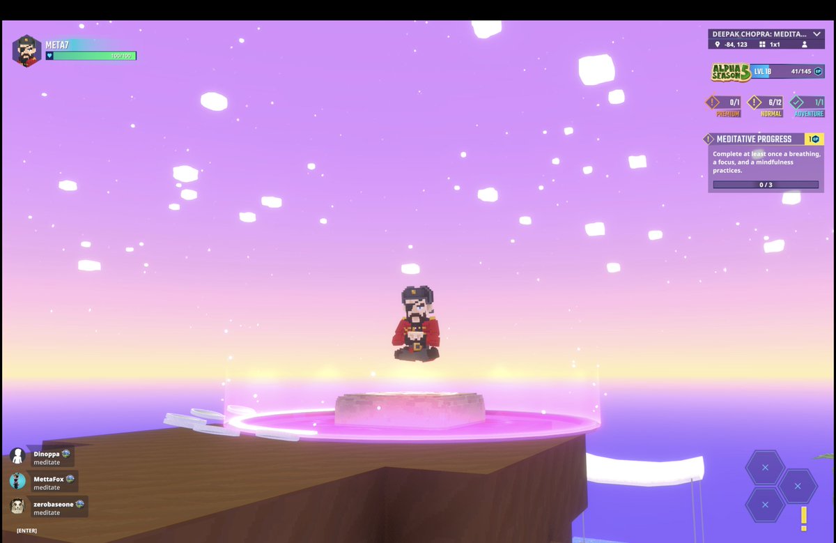 Free meditation classes in <a href="/TheSandboxGame/">The Sandbox</a> ✌ tsbga.me/TheSandbox #AlphaSeason5
