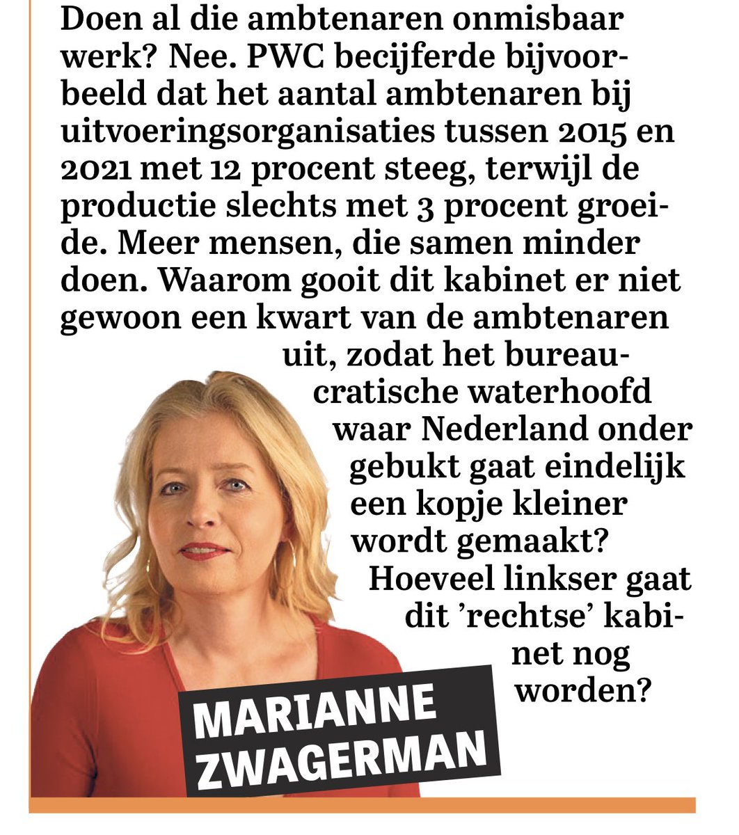 mariannezw's tweet image. Je kunt niet oneindig geld blijven graaien bij een almaar krimpende groep werkenden. Er is een betere oplossing. Gooi een kwart van de ambtenaren eruit

telegraaf.nl/watuzegt/60726…