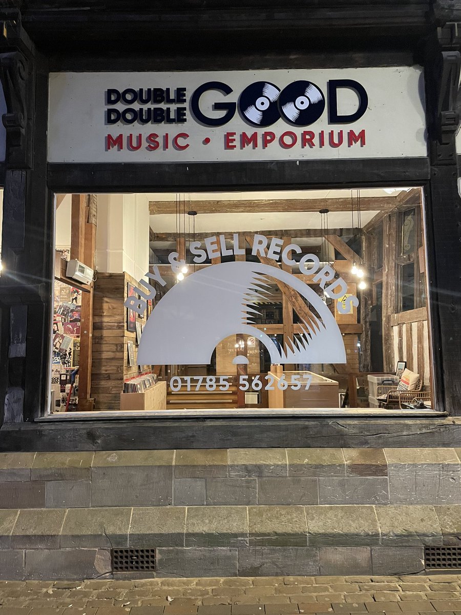 DoubleGoodMusic's tweet photo. HERE WE GO !!
The new premises are ready at Greengate Street
Thanks to all that helped, no matter how big or small the contribution 🙏❤️
Doors opening at 1000hrs
#records #vinyl #independent #local #highstreet #stafford #local #highhouse #thejourney #newbeginings #bigthankyou https://t.co/VMmdPAjWtV