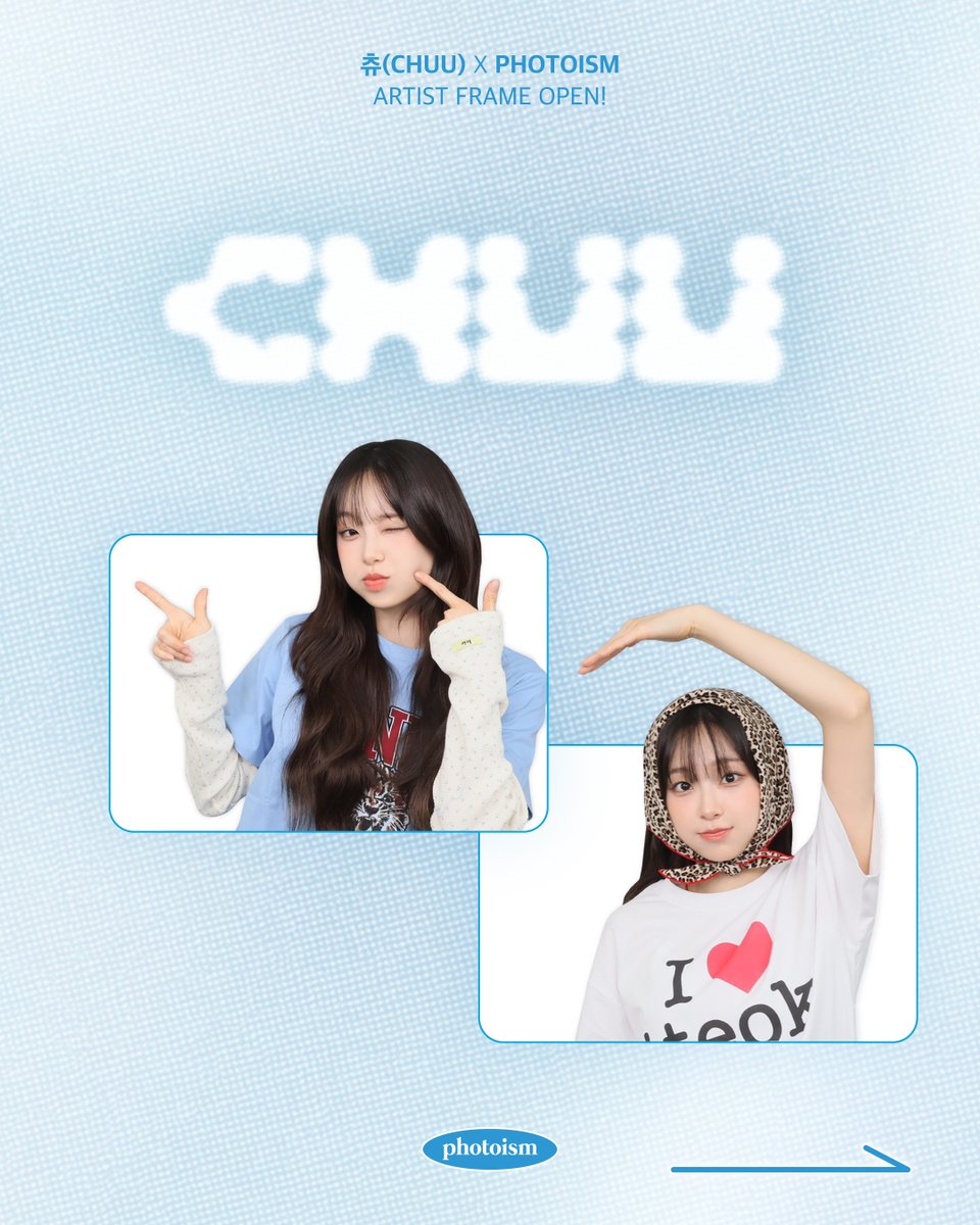 photoism_kr's tweet photo. PHOTOISM X 츄
ARTIST FRAME OPEN !

🎀‧₊˚ ☁️⋅♡𓂃 ࣪ ִֶָ☾.

To. 김 지 우 💕
귀여움에 저작권이 있다면
지우는 전세계 로열티 다 가져가야 돼 😭💸

미니 3집 [Only cry in the rain] 으로 돌아온 츄와
행복한 추억을 만들어 보세요 !

📆 4/21 - 5/11 https://t.co/fKBtFjJr6V