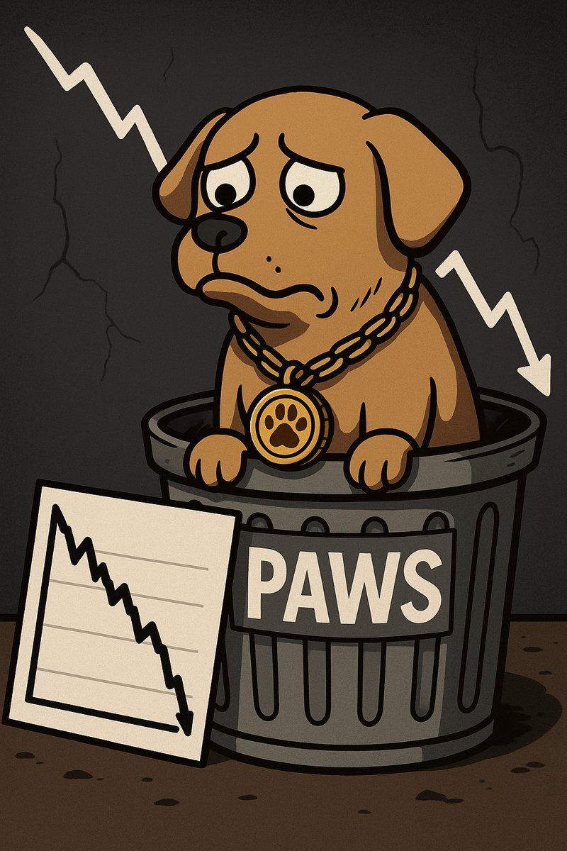 sathish1933n's tweet photo. PAWS? More like LOST.
Airdrop botched
EEA users rugged
Zero utility
Price stuck in purgatory
Launched with hype, crashed with silence. If you’re still holding, maybe it’s time to walk your bags… straight to the trash.
#PAWS #CryptoScam #DustCoin #BybitMess https://t.co/z9MpbpTV8a