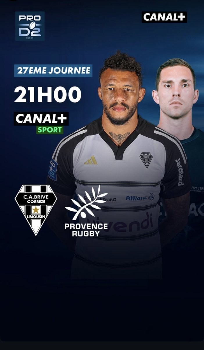 2 Lions Britanniques à l’affiche de ce choc <a href="/CanalplusRugby/">CANAL+ Rugby</a> #rugby #PROD2