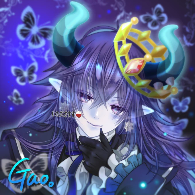 #見た人も無言で角が生えたキャラを貼る 