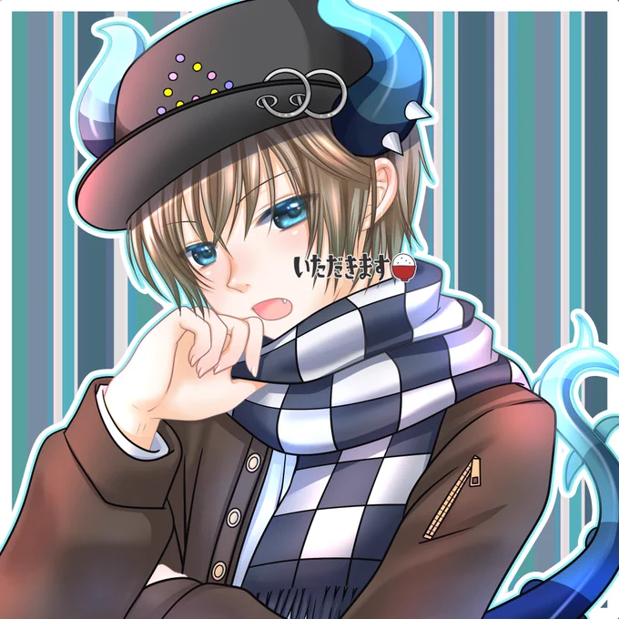 #見た人も無言で角が生えたキャラを貼る 