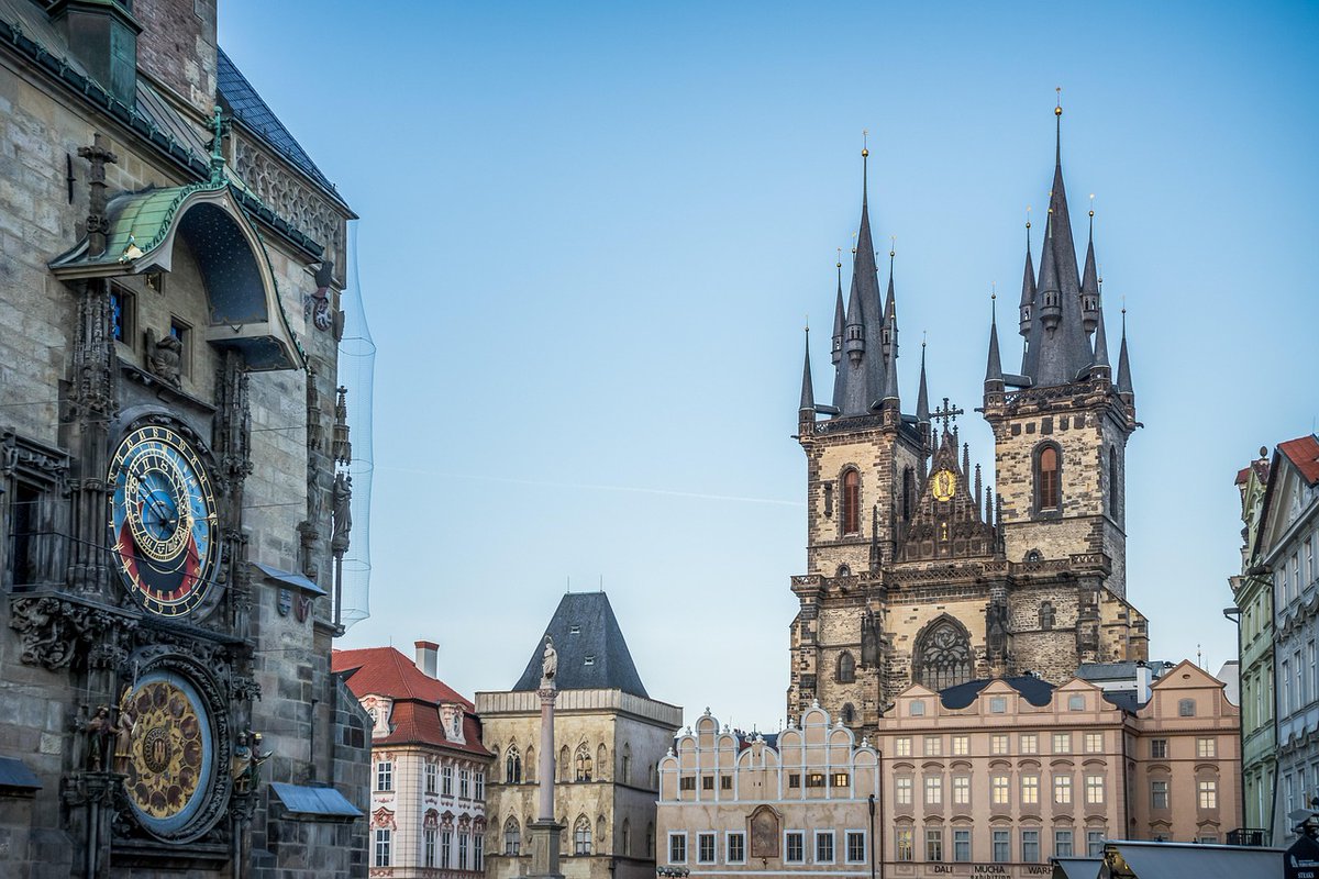 Prague — a city of a hundred spires, cobbled streets and magical views! 
Did you know the Prague Astronomical Clock is the oldest working one in the world?  Since 1410, it’s been charming for visitors to the heart of the Old Town.
#prague