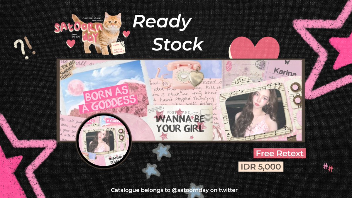 alOo ! 🐣

QilA bawa layout rs Karina foto terbaru seharga IDR 5,000/each yang bisa ditake via DM atau telegram di biO.🐈  lesgOo jajan ! 🌷

#zonauang