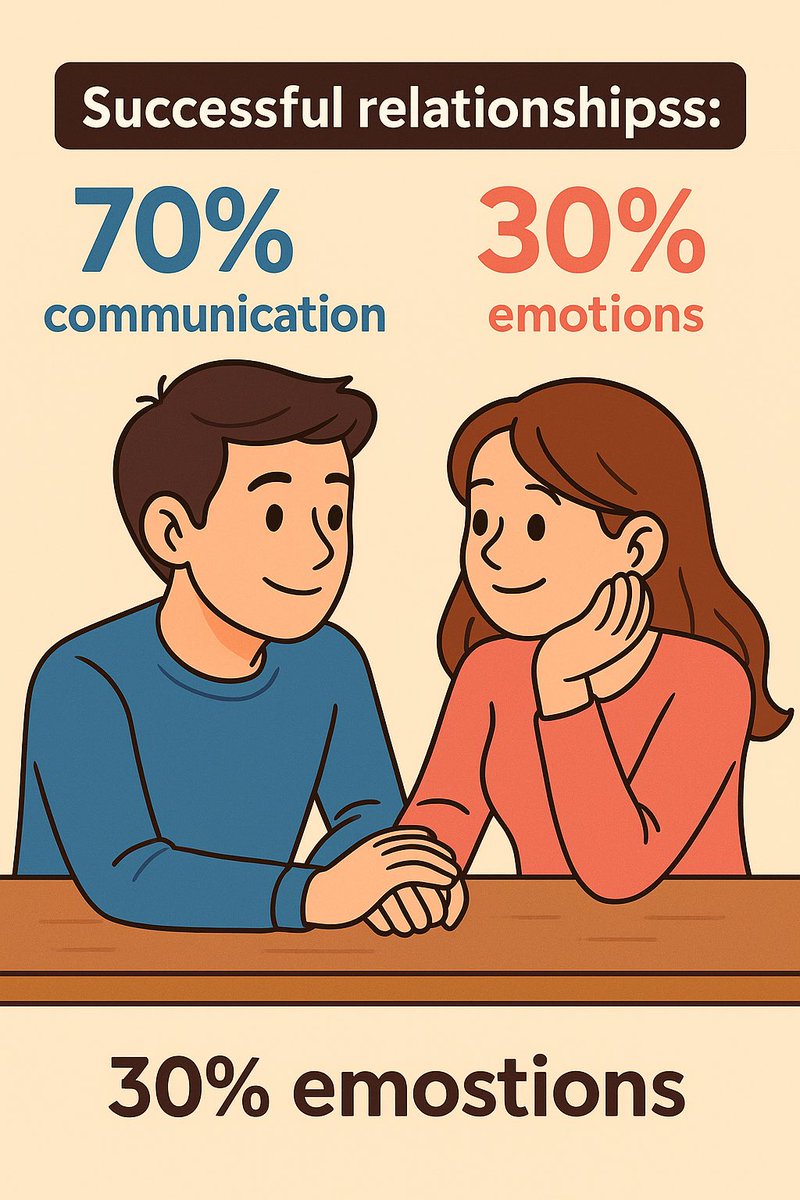 Successful relationships depend less on feelings!!!!👀