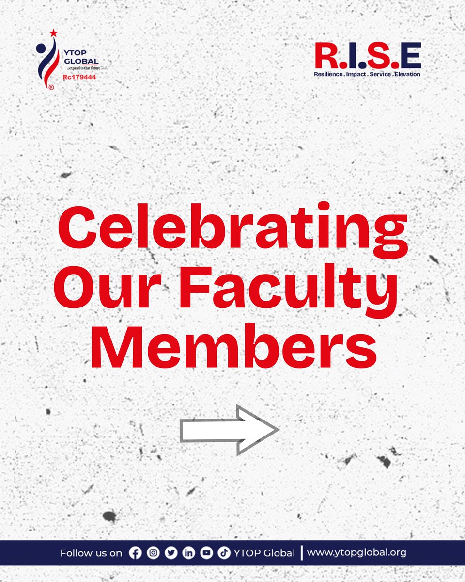 YTOPGLOBAL's tweet photo. 📣 Over 8 years, we’ve grown… but not alone.
At the heart of our journey are faculty members who believed in the vision before the world saw the results.
This thread is dedicated to those mentors, guides, and champions of youth!
#YTOPAt8 #FacultyOfImpact #Gratitude https://t.co/GHIVbYric0