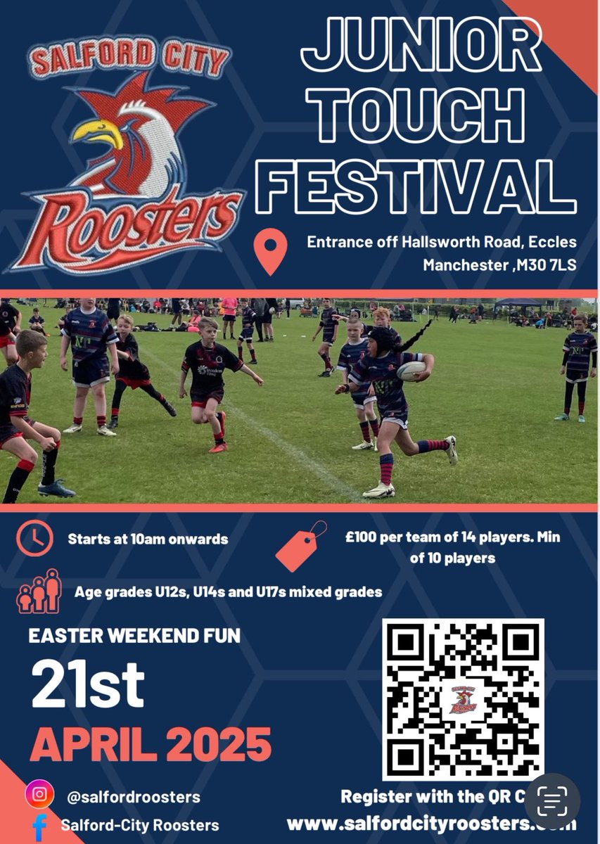 We are looking for four U12/U14 players to fill in for a barbarians team we have entered into this touch festival. Six teams are ready to go. Drop me a message if your child is interested