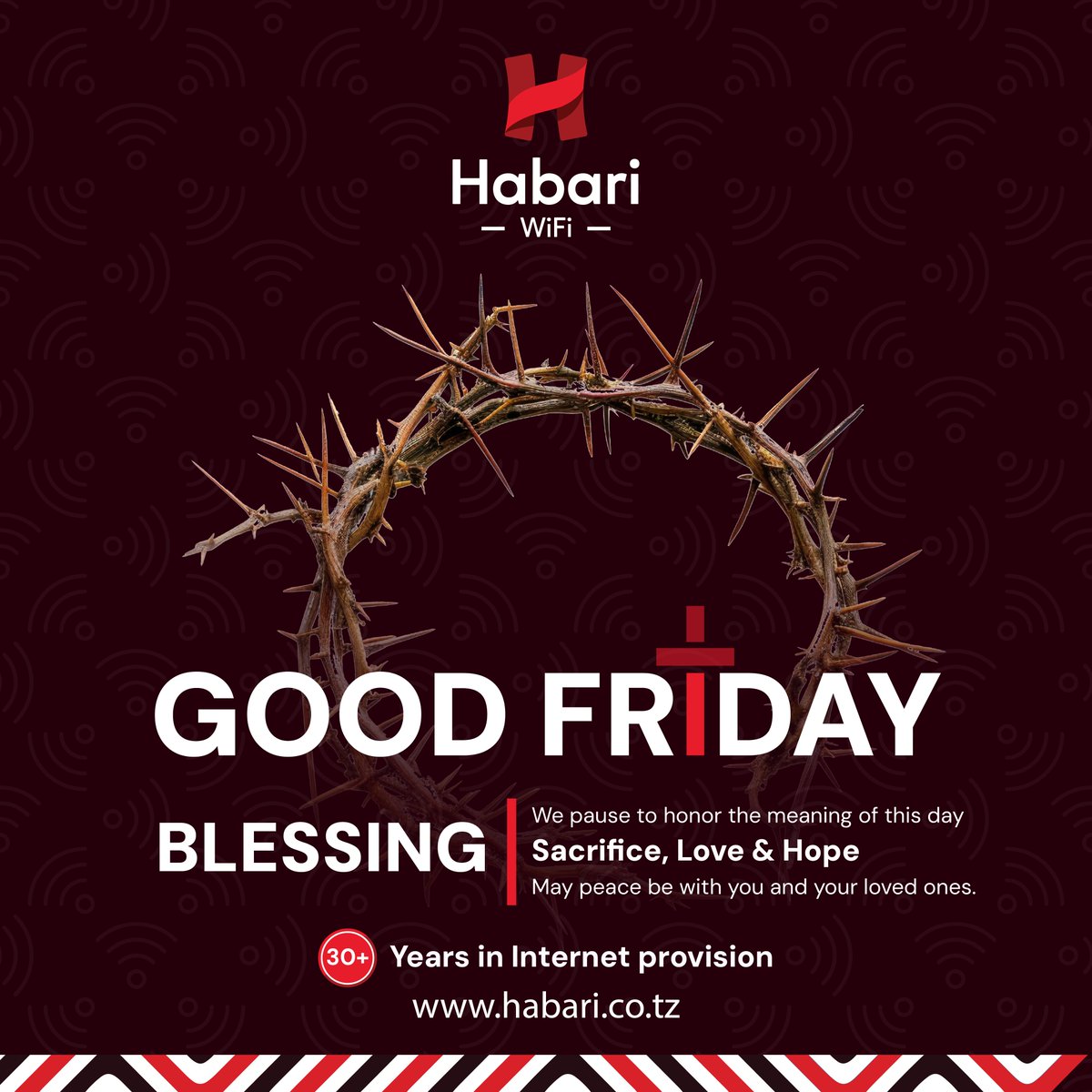 HabariNode's tweet photo. A quiet day. A powerful message.
Wishing you peace this Good Friday.

#GoodFriday #HopeAndPeace https://t.co/SKNLJ0huUy