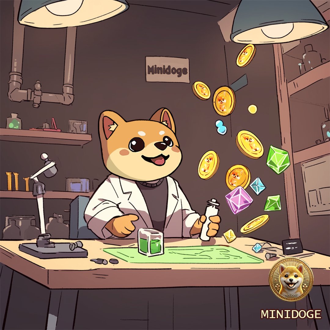Deep in the meme lab, $Minidoge is on a mission. 🐶
Mixing giggles, gems, and golden coins - one formula at a time.
Some say he's crafting the future of fun... others say he's just vibing.
Either way, the experiment is working.

#ElonMusk #dogefather #Lilx $DARK $RFC $REMUS $TIME