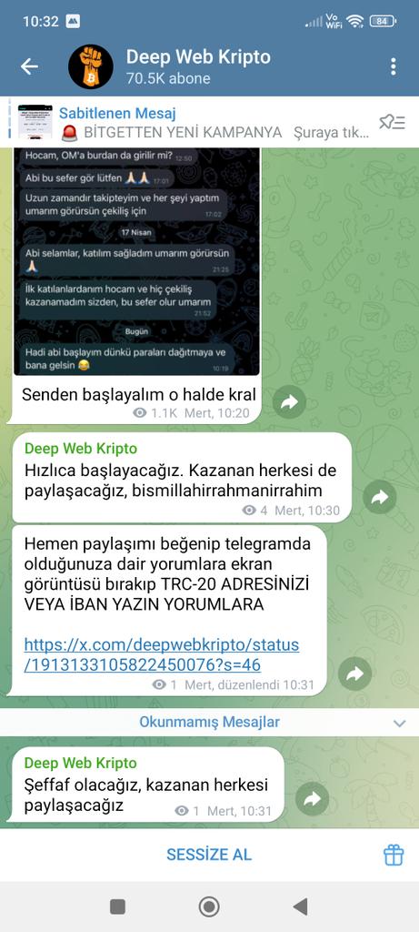 TahTurka's tweet photo. @deepwebkripto TKNdzjuTAJDSh4dB5PuD1NV3csxj5wTvfK

Umarım bana çıkar :) https://t.co/SXYZ6BEGnb