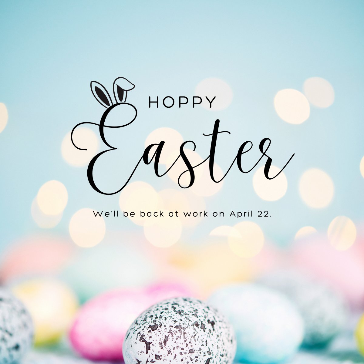 Arronbrook's tweet photo. 🐰 We’re now off work and hoping to enjoy a nice (and sunny) Easter weekend. 🐤

We’ll be back at it on Tuesday - after we’ve enjoyed some chocolate eggs and a few cold drinks!

#HappyEaster2025 #ChocolateTime https://t.co/OmGR6OQrcI