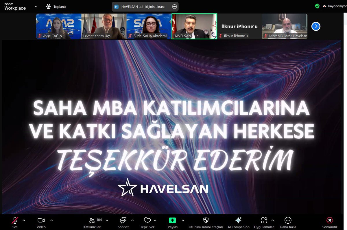 sahamba_'s tweet photo. 📣 SAHA MBA, Üst Düzey Bürokrat ve Sektör Liderleri eğitimleri;

🙌@havelsan G. Müdürü Sayın @manacar1 tarafından SAHA MBA Katılımcı ve mezunlarına gerçekleştirildi.

💢 Bilgi ve tecrübelerini paylaşan Sayın Dr. Mehmet Akif NACAR’a değerli katkıları için teşekkür ederiz. https://t.co/HDMyl0wgG5