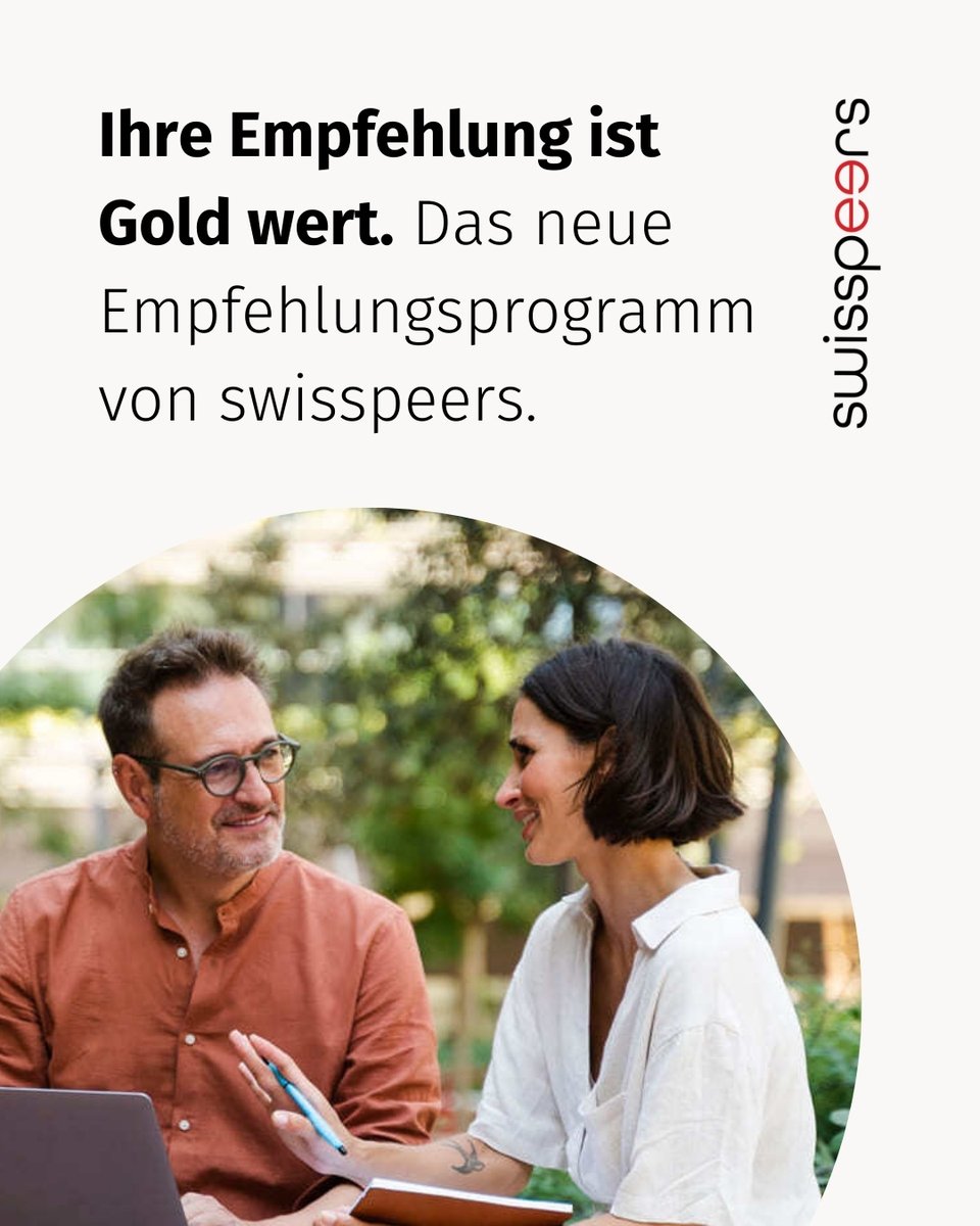 🤝 Persönliche Empfehlungen sind das beste Zeichen der Zufriedenheit unserer Kunden. Mit unserem Empfehlungsprogramm möchten wir uns bei Ihnen für Ihr Vertrauen bedanken – und gleichzeitig neue Investoren und KMU für unsere Directlending-Plattform gewinnen. Das