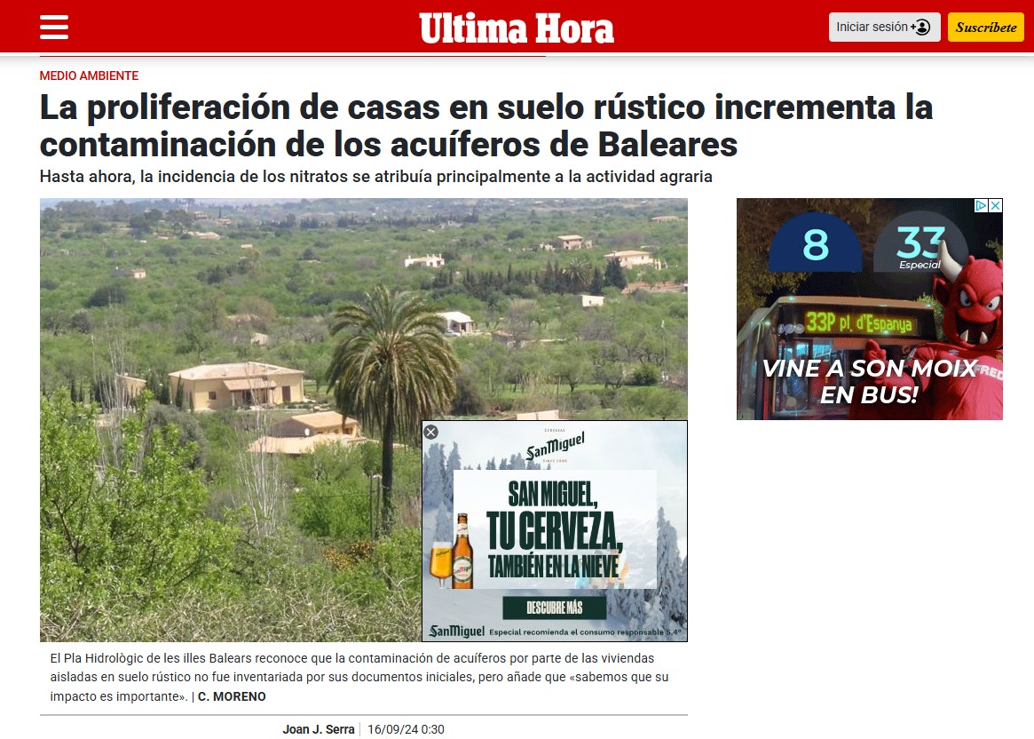 Lo que ocurre en el Mar Menor es muy común.