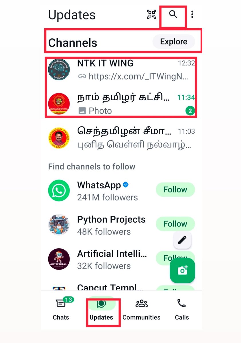 Thamizhar_ARam's tweet photo. 10000 பின்தொடர்பாளர்களை கடந்து செல்லுகிறது நமது தகவல் தொழில்நுட்ப பாசறையின் ( *NTK IT WING CHANNEL*)பக்கம் ,
கட்சி நிகழ்வுகள் மற்றும் கட்சி செய்திகளை உடனுக்குடன் தெரிந்து கொள்ள பின்தொடர வேண்டும்.
நாம் தமிழர்
#TamilNadu
#தமிழ்நாடு
#தமிழ்
#NTK
#Watsapp
#BroadcastingChannel https://t.co/vV0hqvPOw6