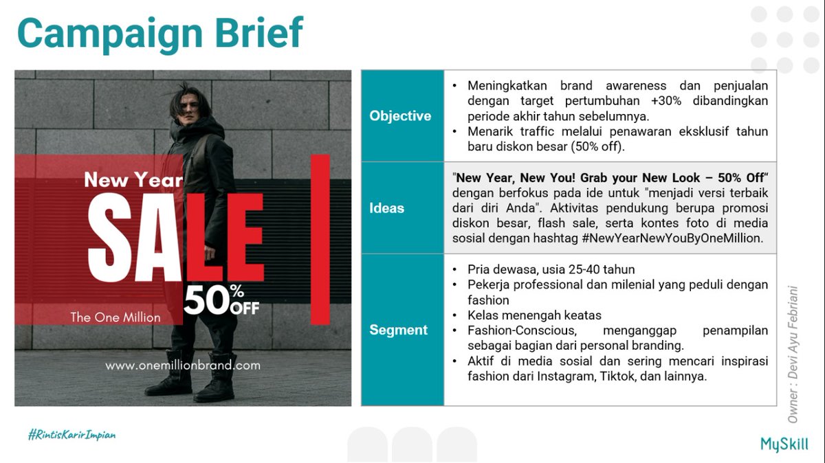 xominterious's tweet photo. I joined the short class "Creating Marketing Campaign" by @myskill_id and have successfully completed the mini task. This class has been a valuable learning experience, providing me with practical insights into building effective and structured marketing campaigns. https://t.co/FlX18rVrOF
