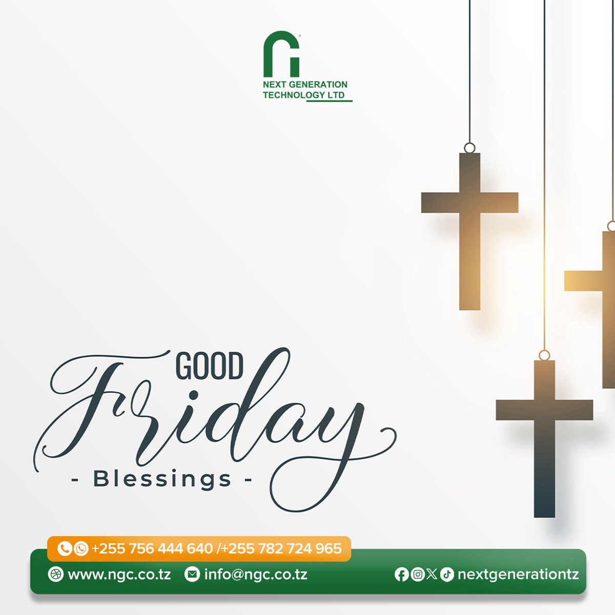GOOD FRIDAY BLESSINGS! 🙏🏼😊✝️

Tupo kwaajili ya mahitaji yako ya Nishati ya Uhakika.
- Inverters
- Power Stations
- Lithium Batteries
- Power BackUp Systems
- Solar Panels
- Solar Batteries
- Solar Lights
- etc.

Mawasiliano:
- 0756 444 640
- 0782 724 965

#NGT