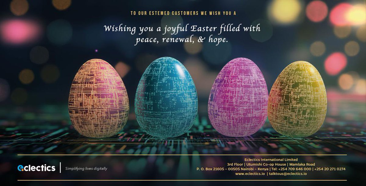 Wishing you a peaceful and joyful Easter. May this season bring hope and new beginnings.