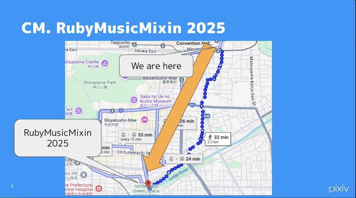 sue445's tweet photo. #RubyKaigi の僕の発表資料にある、本日の #RubyMusicMixin 情報です。 #rubyriver

https://t.co/lSNUO5R3vn

https://t.co/pLB4gtqQFB https://t.co/BWL8wRwz4a