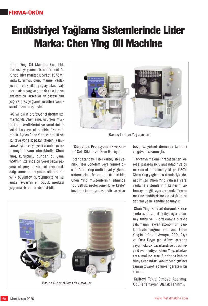 Chen Ying Lubricators (@ChenYing_pump) / Posts / X