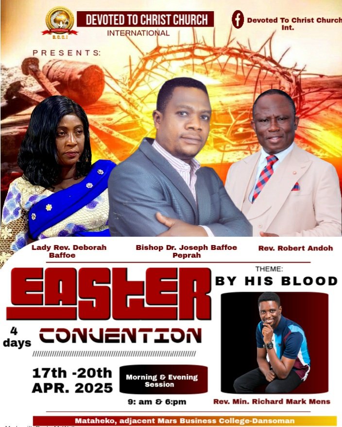 tv_devoted's tweet photo. It's GOOD FRIDAY!🔥 Easter Convention, this morning it's going to be 🔥 join us live as we celebrate the goodness of the Lord. Come and be blessed!
#DCCI
#DevotedTV
#DCCtotheworld
#EasterConvention2025
#GoodFriday https://t.co/yaziq0zHLJ