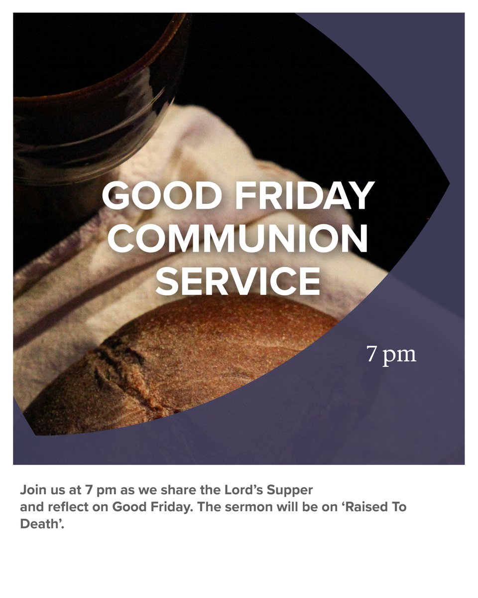 Join us this evening for our Good Friday worship at 7pm