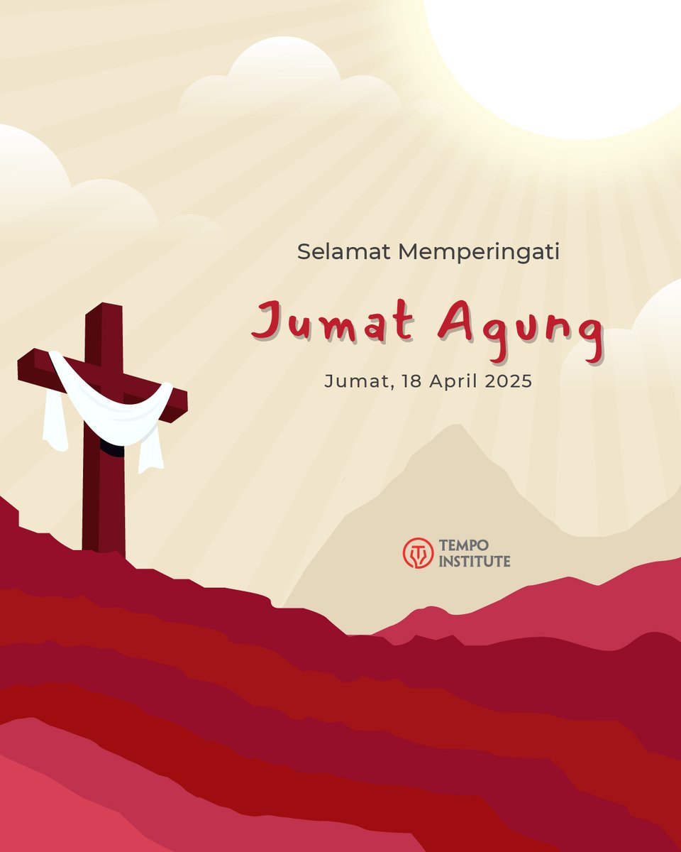 Bukan hanya tentang salib, tapi tentang cinta yang memilih untuk tetap tinggal meski disakiti.

Jumat Agung mengajarkan kita: kasih sejati tidak pernah menyerah.

#JumatAgung #RefleksiMakna