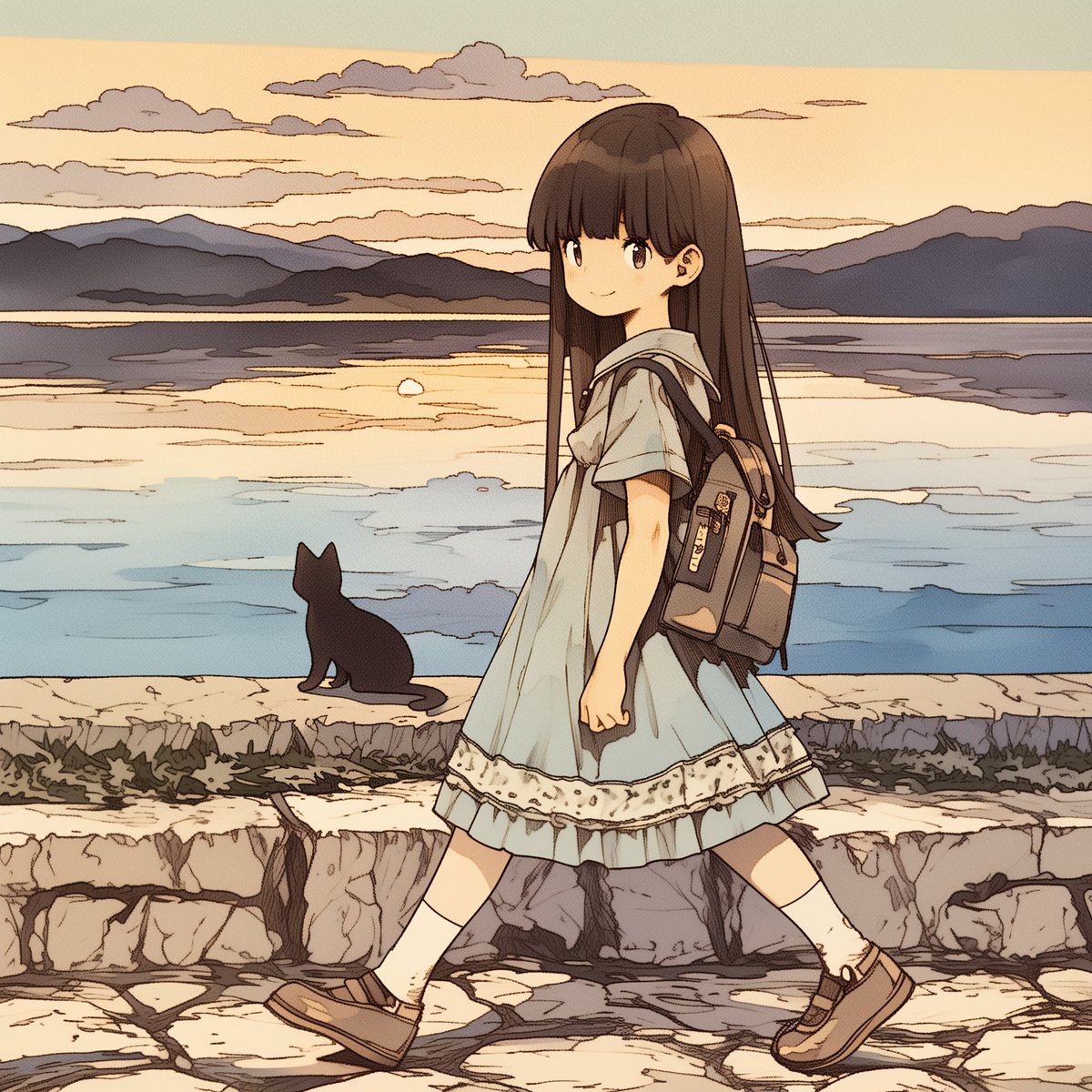 「」|黒猫さん🐈‍⬛のイラスト
