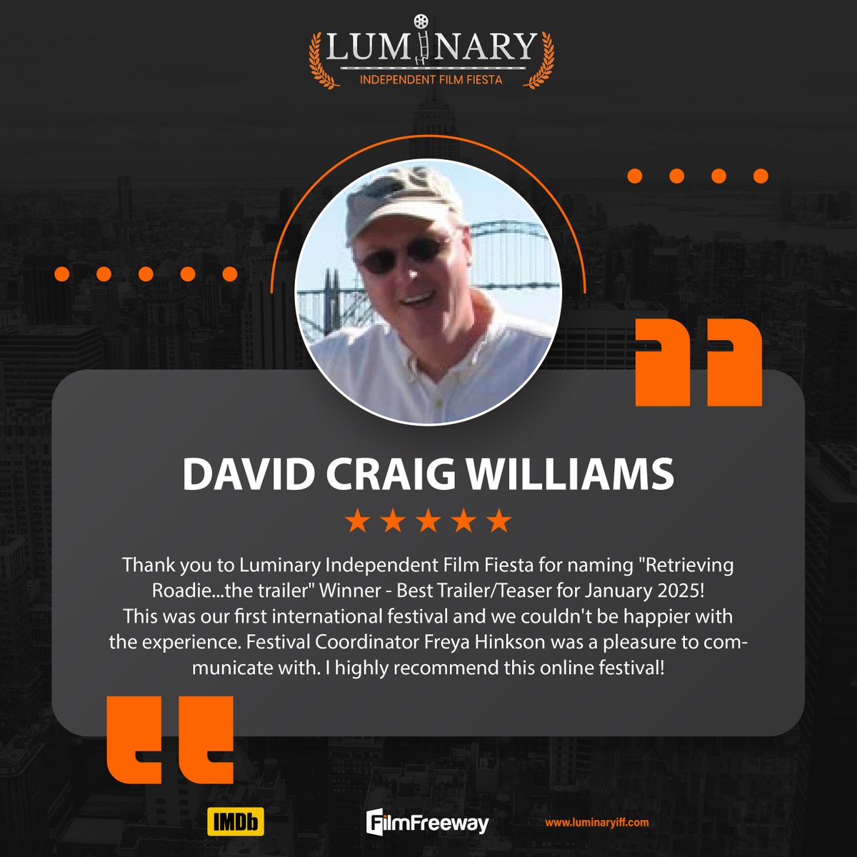 A review from our fellow creator! Thank you, David, for leaving your kind words for our festival!

#FilmFestivalReview #Directors #IndependentFilms #movies #Cinéma #París