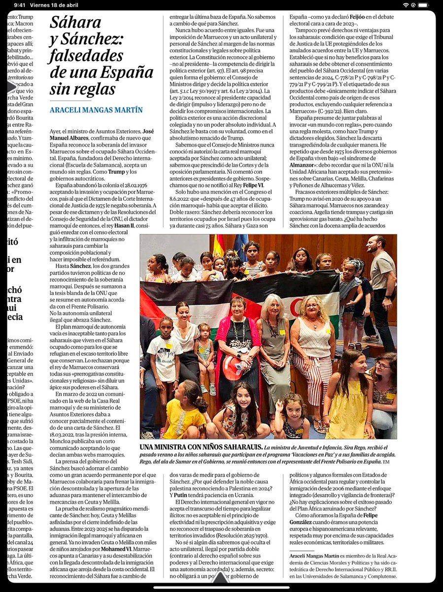 #Sahara : vence la sinrazón. No pierde el pueblo #saharaui, perdemos todos 😢😢😢.
#SaharaOccidental #polisario. Gran artículo de Araceli Mangas