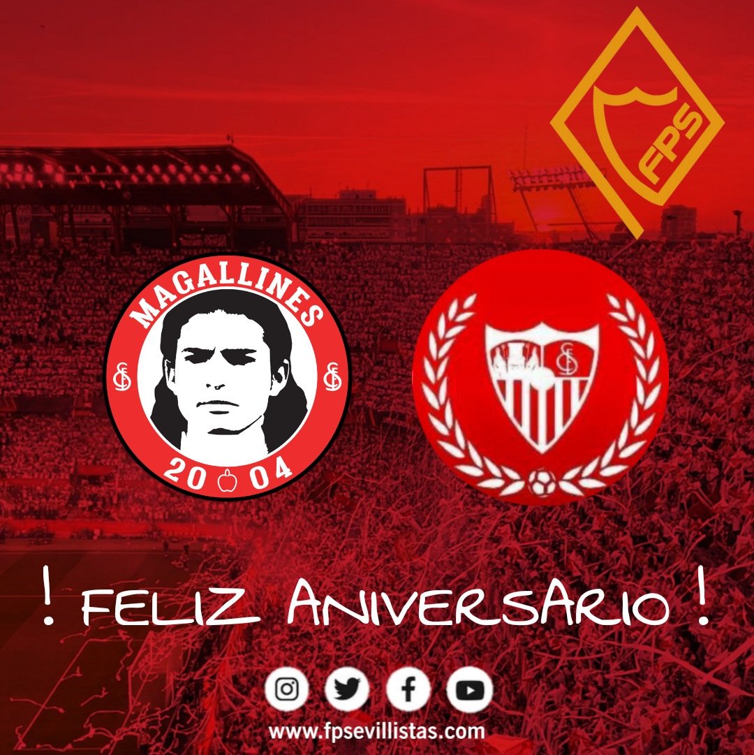 ¡ Feliz Aniversario !
<a href="/PsMagallines/">Peña Sevillista Magallines</a> 
<a href="/psdnervion/">Surferos de Nervión</a>