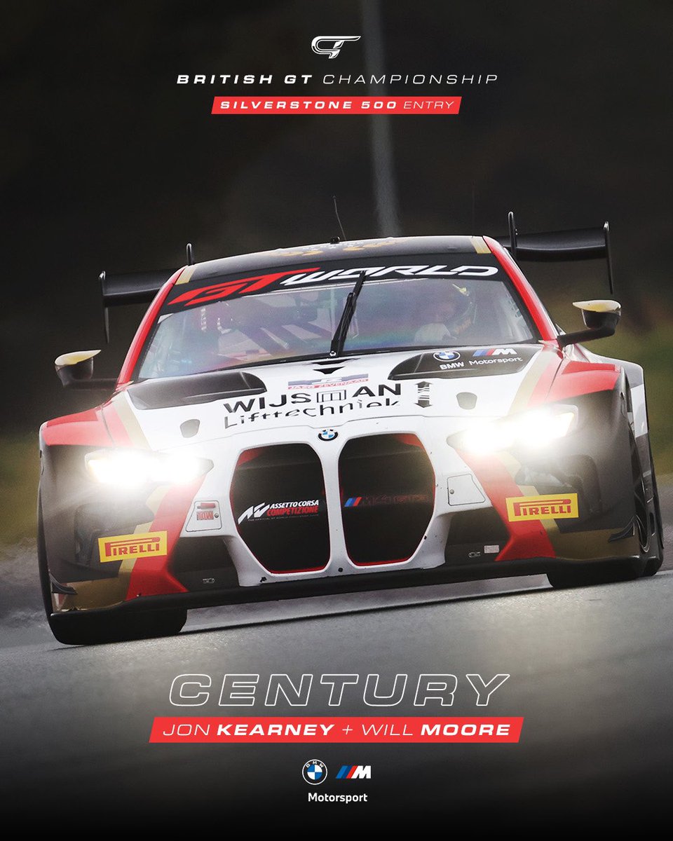 BritishGT's tweet photo. Long time GT4 contender Will Moore makes his first British GT3 start since 2016 next weekend when he joins Century and series debutant Jon Kearney at the #Silverstone500.

MORE https://t.co/1f5CIx67OA https://t.co/7gvsqrISug