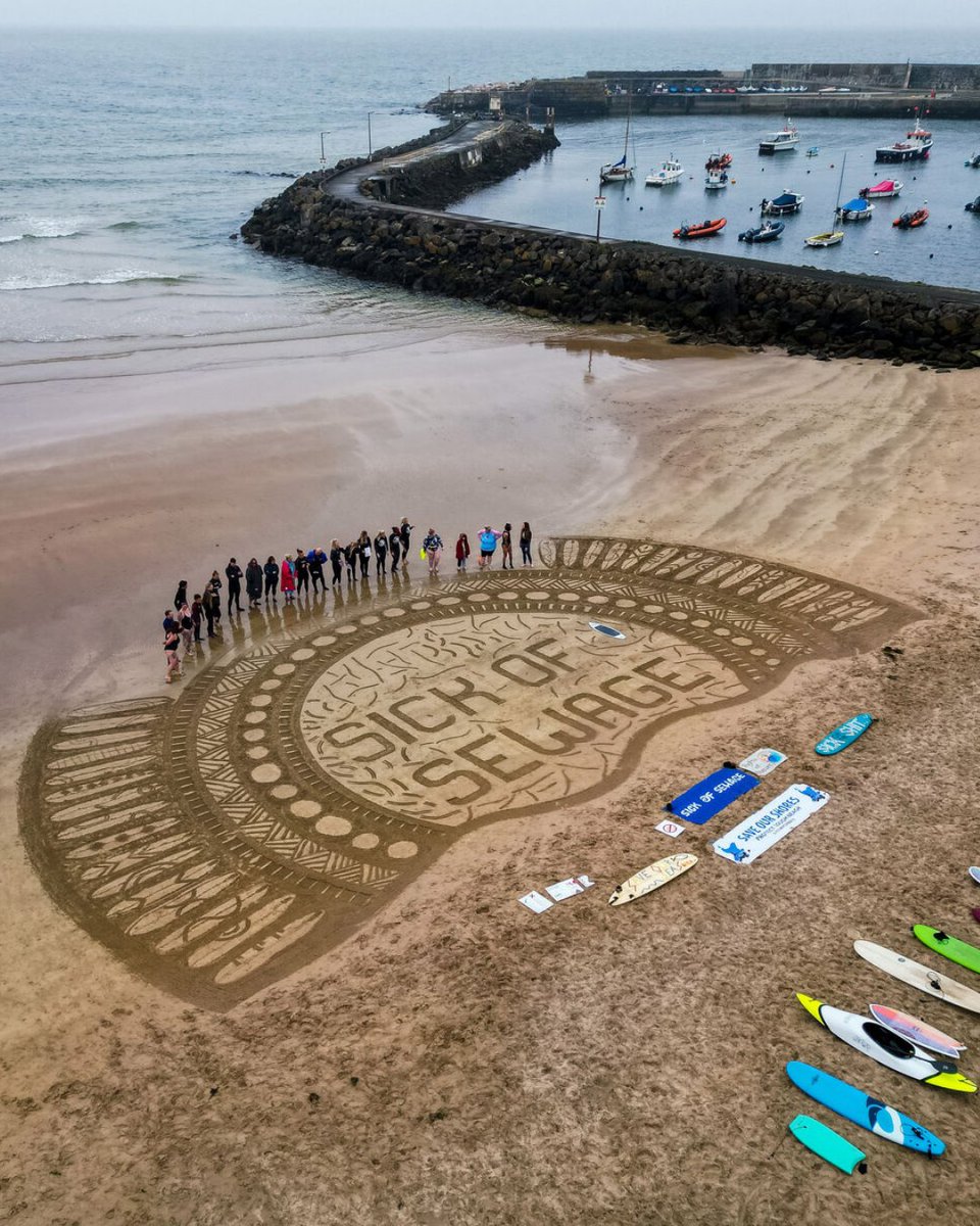 sascampaigns's tweet photo. 🚨 Northern Ireland’s dirty secret... exposed. In 2024, Northern Ireland Water spilt sewage 2,967 times, but that's only from 4.3% of their sewage overflows. That means the real number of discharges could be over 61,000.

💩 In Belfast Lough alone, there were 1,148 sewage spills, but 70% of overflows there aren’t even tracked. Meanwhile, the Northern Irish Government just scrapped the plan to fix it.

No real-time alerts. No accountability. Just broken promises. This is a scandal of epic proportions.
💥 We demand full monitoring.
💥 We demand real-time alerts.
💥 We demand action to #EndSewagePollution.

Sick of sewage? 🪧 Join us on the 17th May for the Paddle-Out Protest: https://t.co/qV3P22EqAU
📸: Paddle-Out Protest in Portrush by Gavin Wallace

#EndSewagePollution #SickOfSewage #WaterQualityReport #NorthernIreland