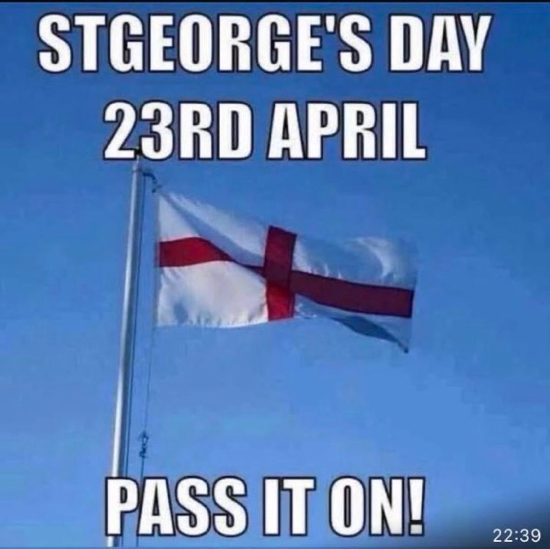 AshleaSimonAFE's tweet photo. Should St George’s day be a national holiday? 👇 https://t.co/rvIYtkAosK