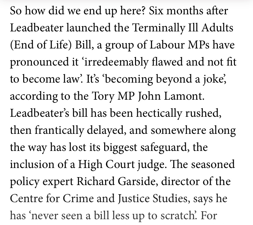 Dan Hitchens (@ddhitchens) on Twitter photo The assisted suicide bill was launched in a blaze of optimism and well-managed PR.
My piece in this week’s <a href="/spectator/">The Spectator</a> is about what happened next: The assisted suicide bill was launched in a blaze of optimism and well-managed PR.
My piece in this week’s <a href="/spectator/">The Spectator</a> is about what happened next: