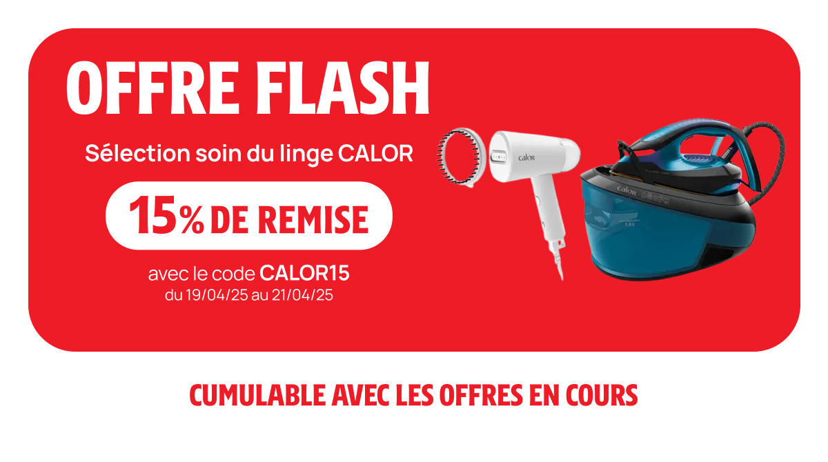 #OffreFlash 🚨Ne manquez pas cette occasion de prendre soin de votre linge, profitez de cette offre spéciale jusqu'au 21 avril👉urlr.me/JMDZ53