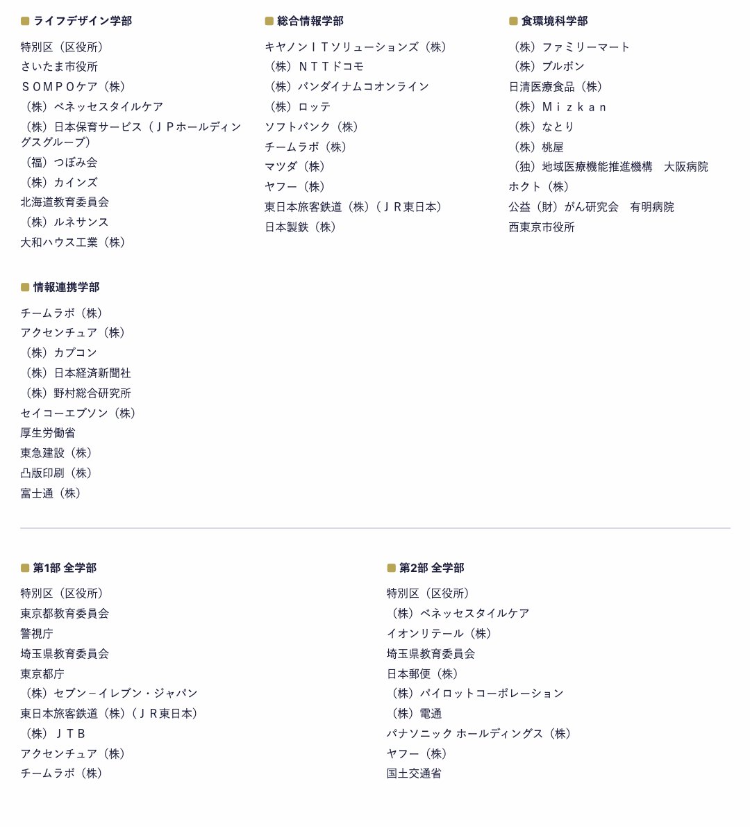 penmark_toyo's tweet photo. 【就職先業種】

2023年度の主な就職先はこちらです。

#東洋 #春から東洋 https://t.co/lPNlyFrfch