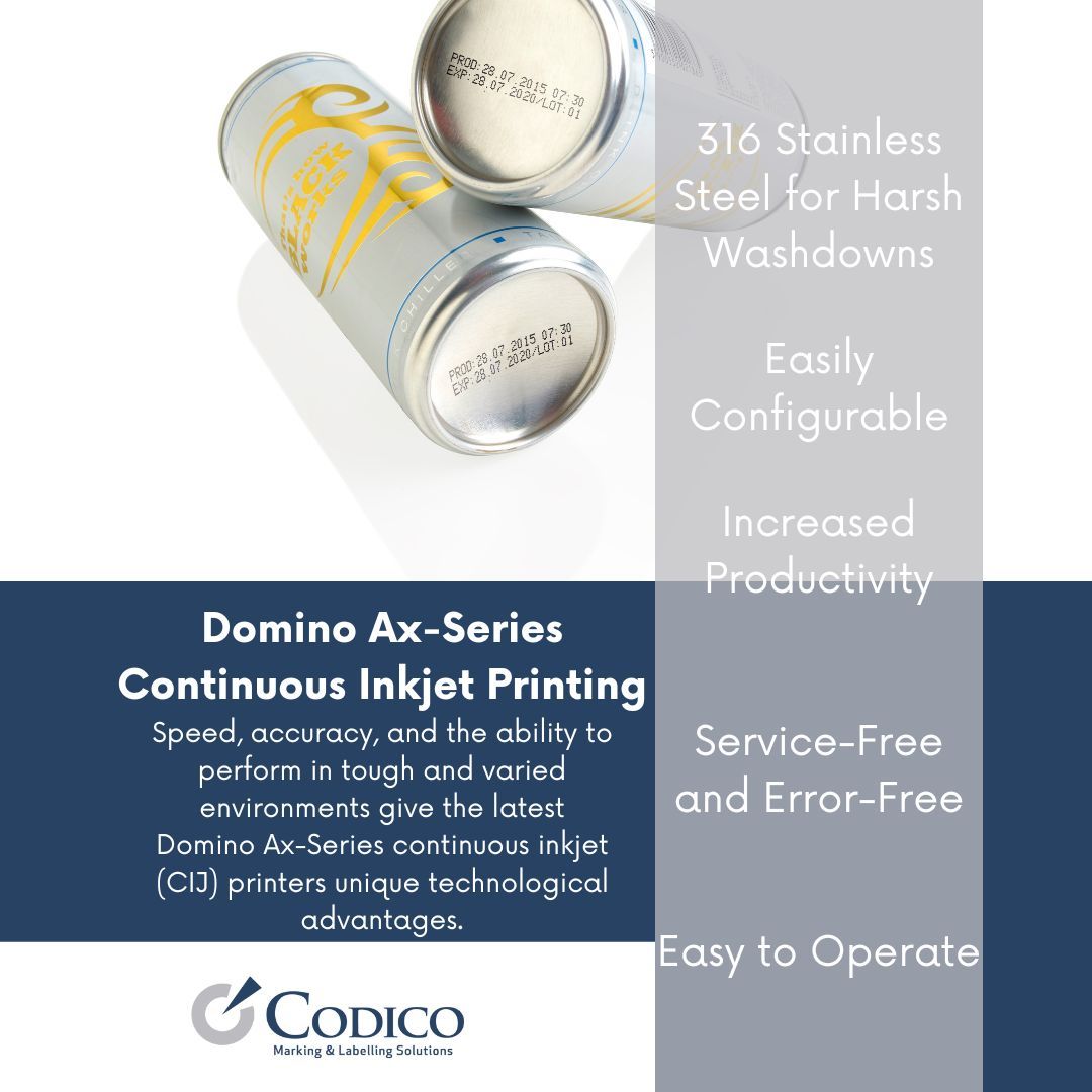 CodicoDist's tweet image. The Ax-Series Continuous Inkjet Printer is designed for high-speed, high-resolution printing on various materials. With minimal maintenance and reliable uptime, it’s the ideal choice for industries that need fast, quality printing. #ContinuousInkjet #CIJ buff.ly/Y97OpEr