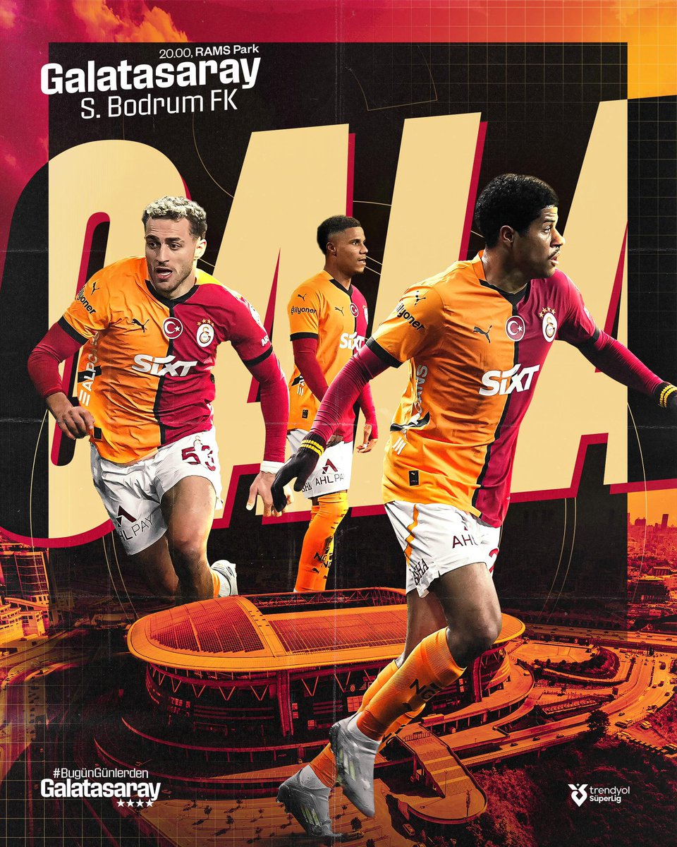 Haydi bizim çocuklar 💛❤️şampiyonluğa bir adım daha yaklaşma zamanı💛❤️
#BugünGünlerdenGALATASARAY 
#KONSANTRASYON