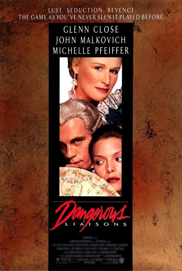 leCinemeregarde's tweet photo. *Les Liaisons dangereuses* (1988) est un ballet de cruauté feutrée, où l’amour est un jeu, le désir une arme, et la victoire toujours amère.  
Malkovich, Close, Pfeiffer : une tragédie raffinée, glaciale et inoubliable.  
#LesLiaisonsDangereuses #Cinema https://t.co/QRGlvPsKVN