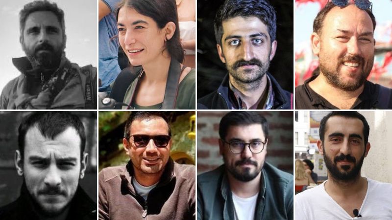 MLSADavaTakip's tweet image. 📌 The trial of 7 journalists arrested while covering the Saraçhane protests starting now

There are a total of 8 journalists in the trial.

MLSA represents journos @Kilicbil, @emreormangzt, @zeynokuray &amp;amp; @yasinnakgul.
MLSA Co-Director @VeyselOkk and legal team are present in…