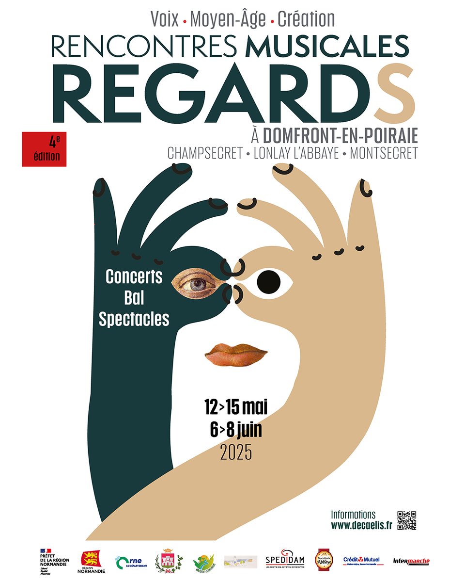 DeCaelis's tweet photo. Le Festival Regards approche !
Les rencontres musicales Regards 2025 organisées par l’ensemble De Caelis en partenariat avec la Ville de Domfront-en-Poiraie reviennent du 12 au 15 mai et du 6 au 8 juin prochains. https://t.co/3iZg3ysiUc