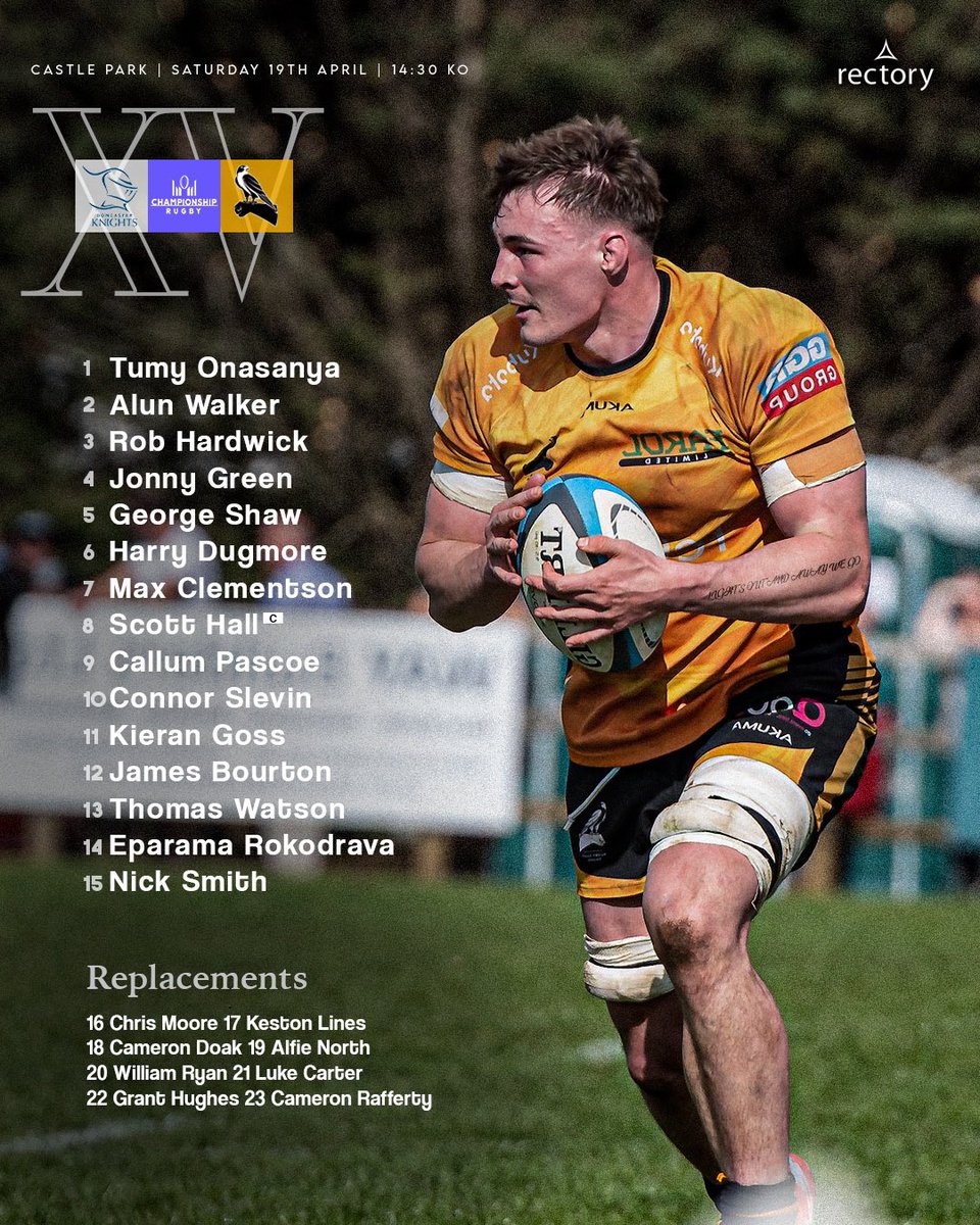 📋 𝐘𝐨𝐮𝐫 #𝐂𝐡𝐢𝐧𝐧𝐨𝐫𝐑𝐅𝐂 𝐅𝐢𝐫𝐬𝐭 𝐗𝐕 𝐭𝐨 𝐅𝐚𝐜𝐞 Doncaster Knights