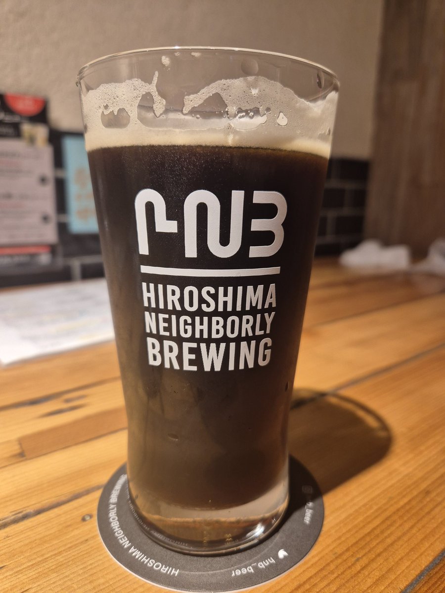 kobtoday's tweet photo. Nicaragua coffee stout. Hiroshima craft beer https://t.co/S9fhdo9zac