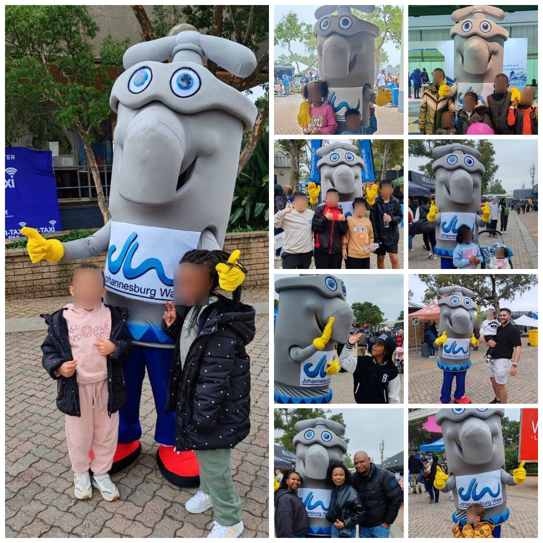 JHBWater's tweet photo. Don't let water-wise habits end with you! Bring your mini-me's to meet Tappie and the team at the #RandShow2025 for a fun, educational experience that turns every child into a water hero💪! #RandShow2025 #TheBestPlacetoBe #JohannesburgWater https://t.co/qjq0dy9Y18