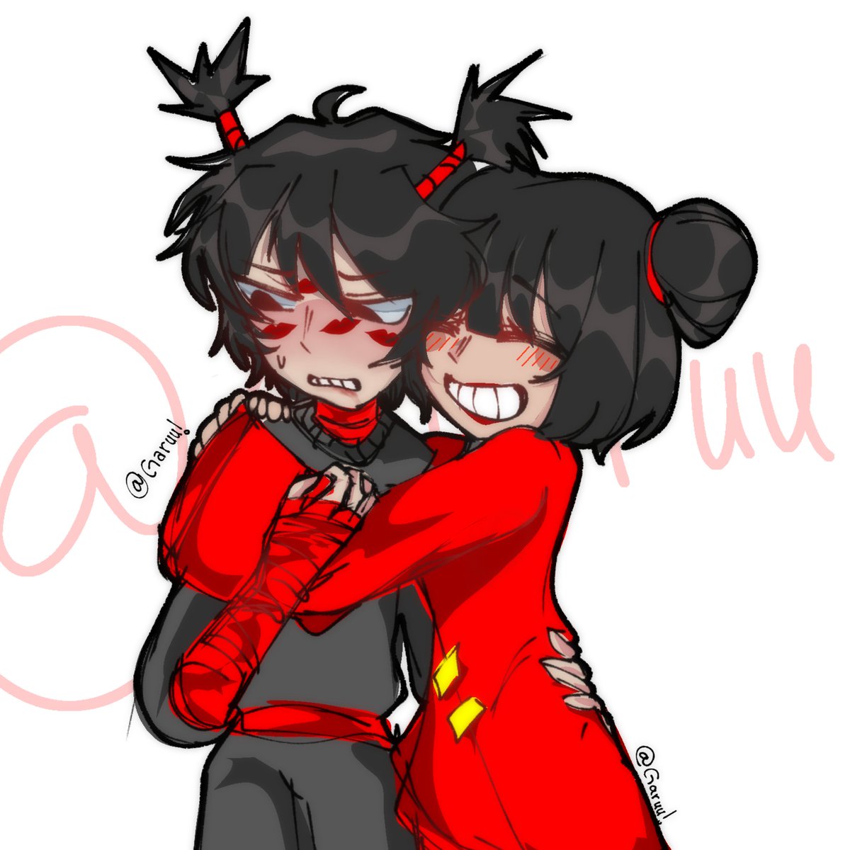 Garuu1_1's tweet photo. Kisses!!! #Pucca #PuccaxGaru #Fanart #Couples #art #kisses #cute #Garu #Deadfandom https://t.co/dpGYFxR3Uf